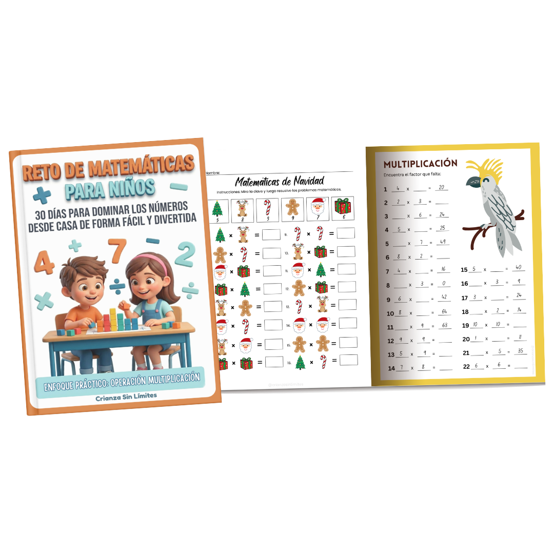 Interior del Libro de multiplicacion
